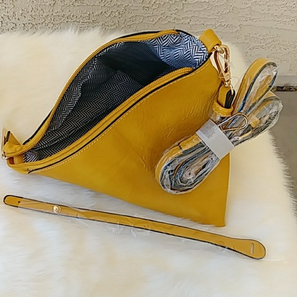 Draw string Tassel handbag set 12.75(L)X6.50(W)X12 - Picture 5 of 8